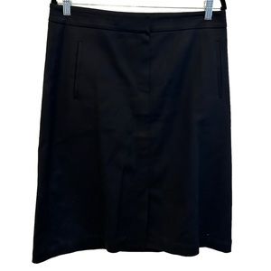 Talbots Black Knee Length Skirt Size 12